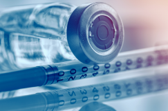 vaccine bottle and syringe